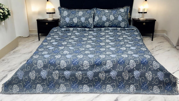 Self print All over Leave Bed Set (AR - 107)