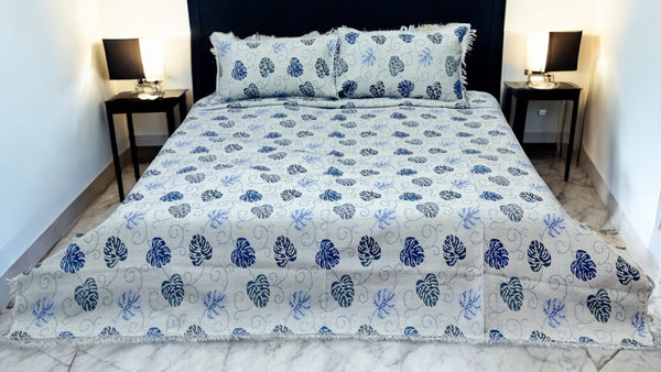 Self print All over Leave Bed Set (AR - 110)