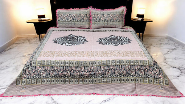 Lazer Motive Printed Bed Set (AR - 113)