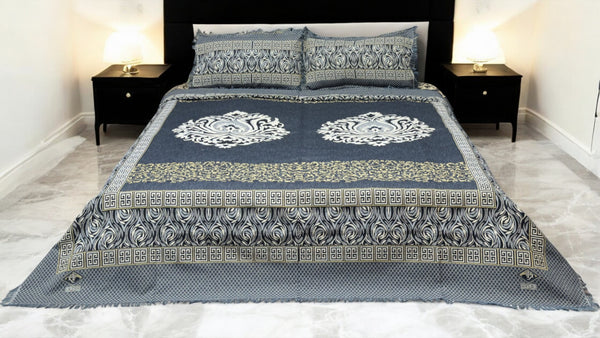 Lazer Motive Printed Bed Set (AR - 116)