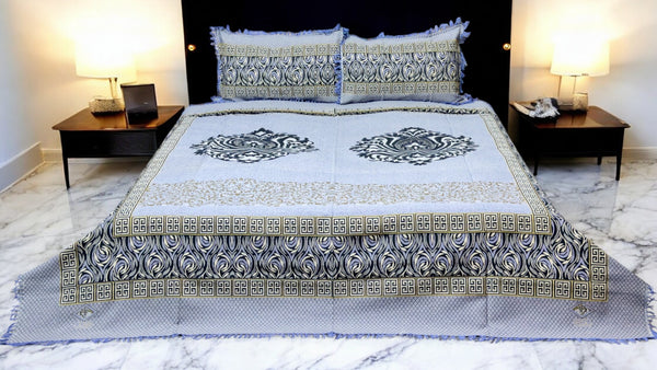 Lazer Motive Printed Bed Set (AR - 119)