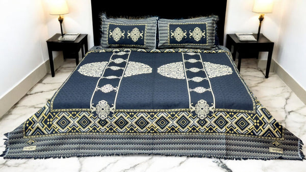 Circle Motive Printed Bed Set (AR - 123)