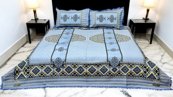 Circle Motive Printed Bed Set (AR - 126)