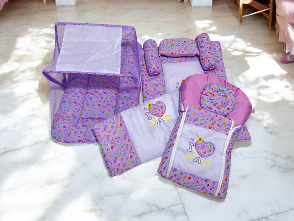 Print Embroidered Baby Set (AR - 192)