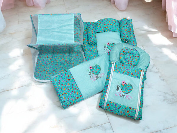 Print Embroidered Baby Set (AR - 193)