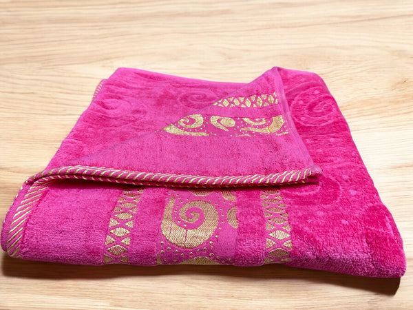 Velvet Cotton Towel  (AR - 232) - pair of 2