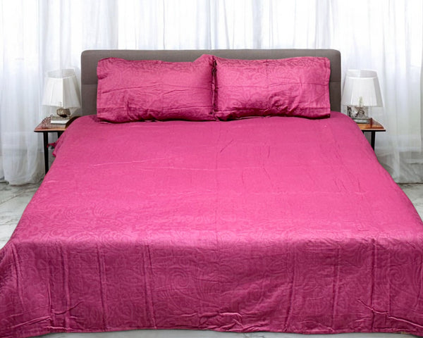 Cotton Satin Bed sheet King Size (AR - 91)