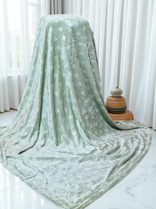 Blossom Embossed Fleece Blanket (AR-471)