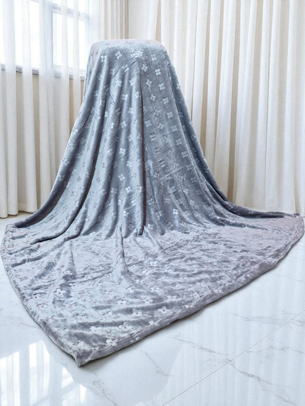 Blossom Embossed Fleece Blanket (AR-472)
